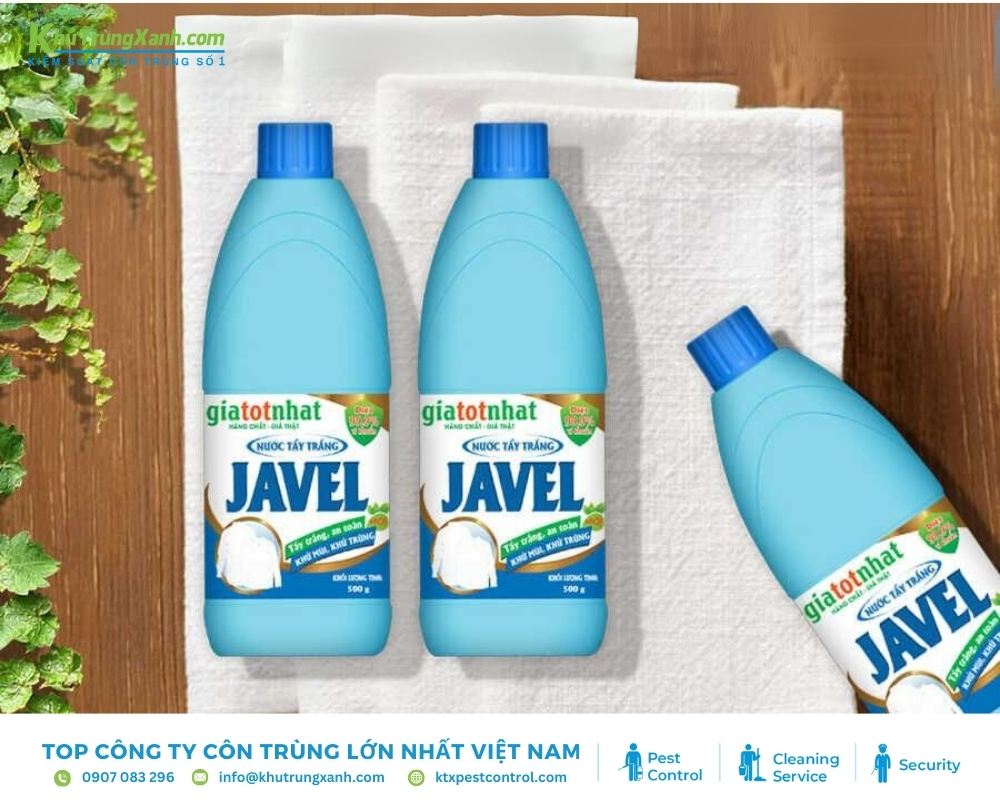 Thuốc tẩy có tác dụng ngăn gián làm tổ dưới cống