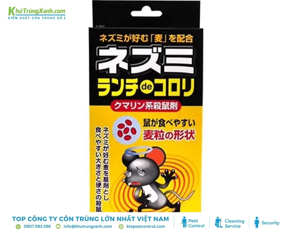 Sản phẩm diệt chuột Kokubo từ Nhật Bản nổi bật với độ an toàn vượt trội