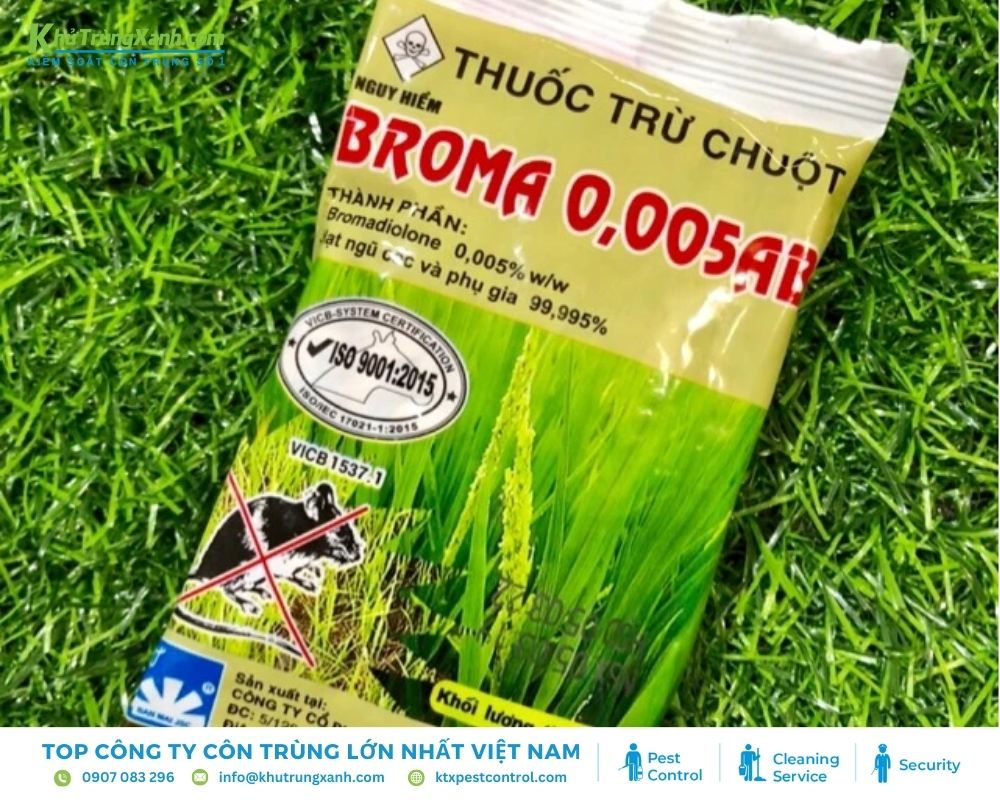 Broma 0.005 ab là sản phẩm diệt chuột sinh học thế hệ mới