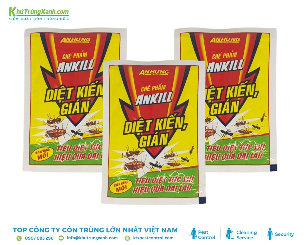 Bột diệt kiến Ankill tăng cường khả năng tiêu diệt kiến hiệu quả