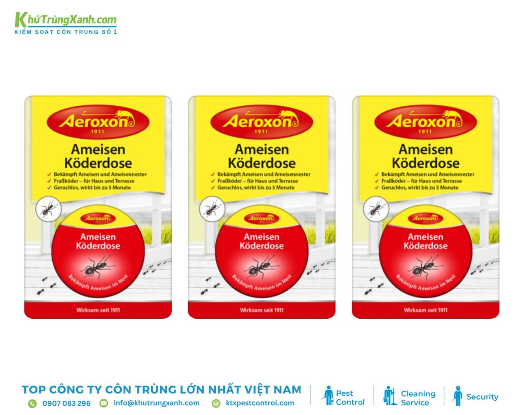 Thuốc diệt kiến Aeroxon ưu điểm không mùi, không gây khó chịu khi sử dụng