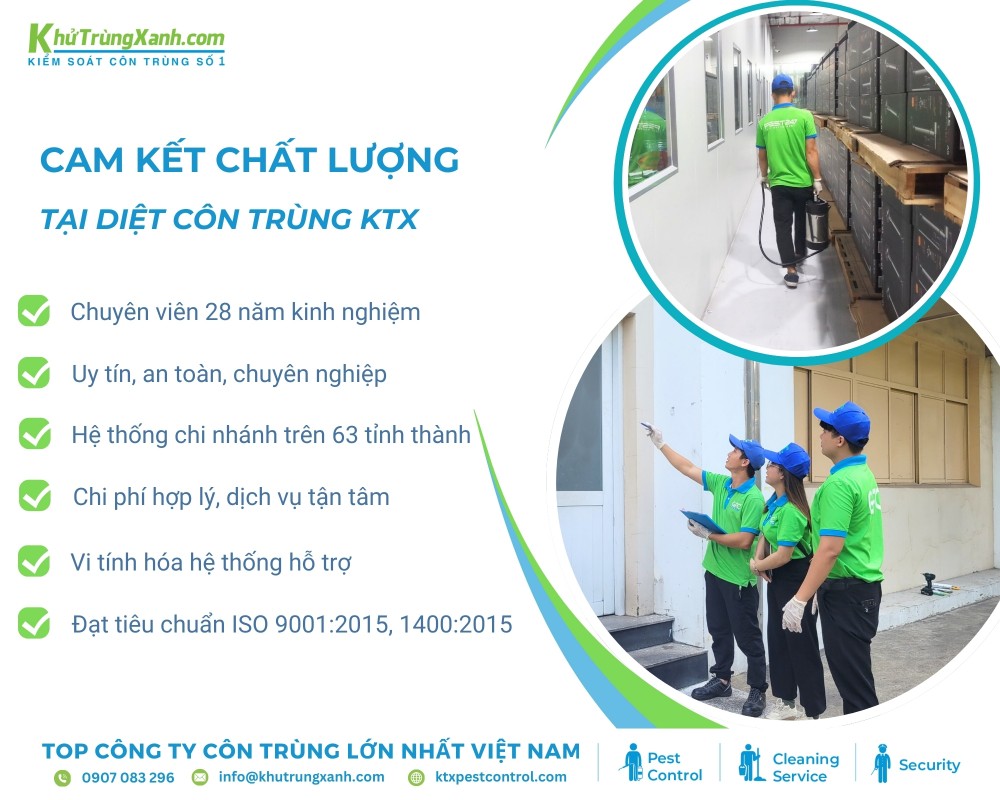 28 năm kinh nghiệm khẳng định chất lượng tại Diệt côn trùng KTX