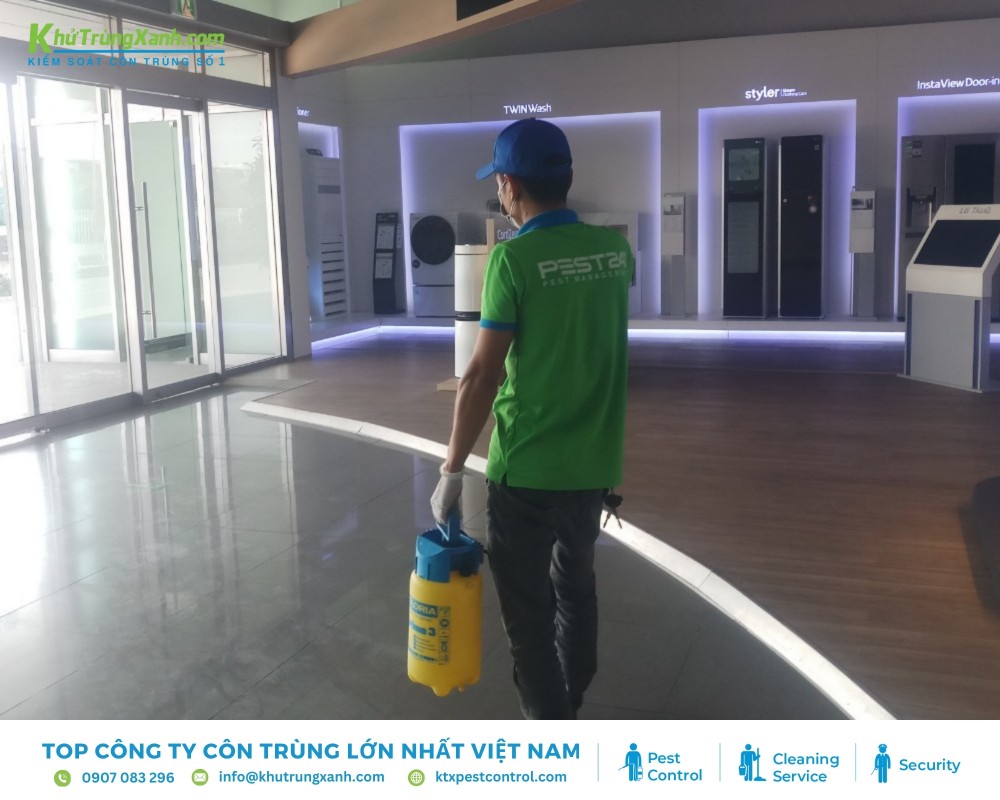 Diệt côn trùng KTX ứng dụng công nghệ phun tồn lưu