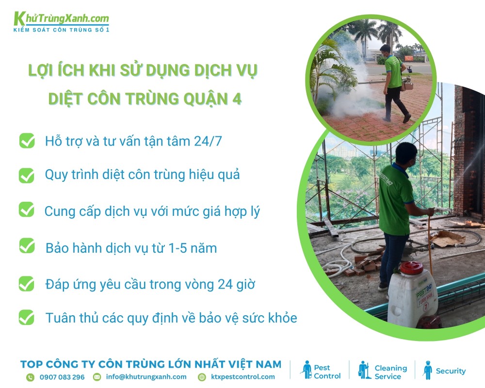 5 lợi ích khách hàng nhận được khi sử dụng dịch vụ diệt côn trùng KTX