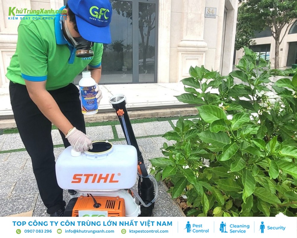 Diệt côn trùng KTX ứng dụng phun sương ULV trong quá trình xử lý côn trùng