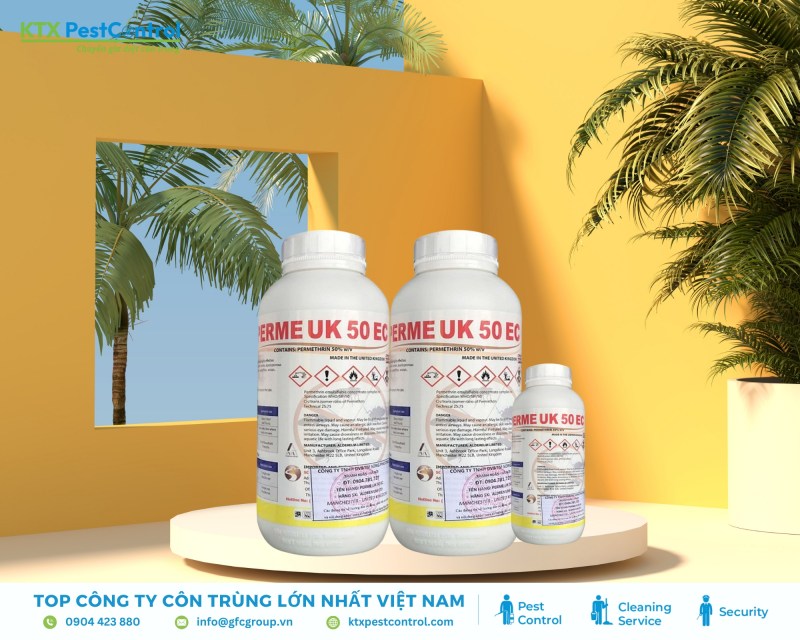 Perme UK 50EC kiểm soát côn trùng hiệu quả 3–6 tháng, an toàn, mùi nhẹ