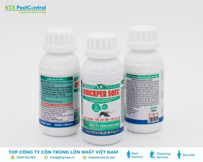 Quickper 50EC diệt ruồi nhanh, tồn lưu lâu, an toàn khi dùng đúng cách