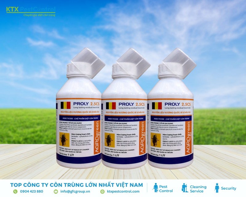 Proly 2.5CS diệt ruồi hiệu quả, mùi nhẹ, không hoen ố bề mặt, an toàn khi sử dụng